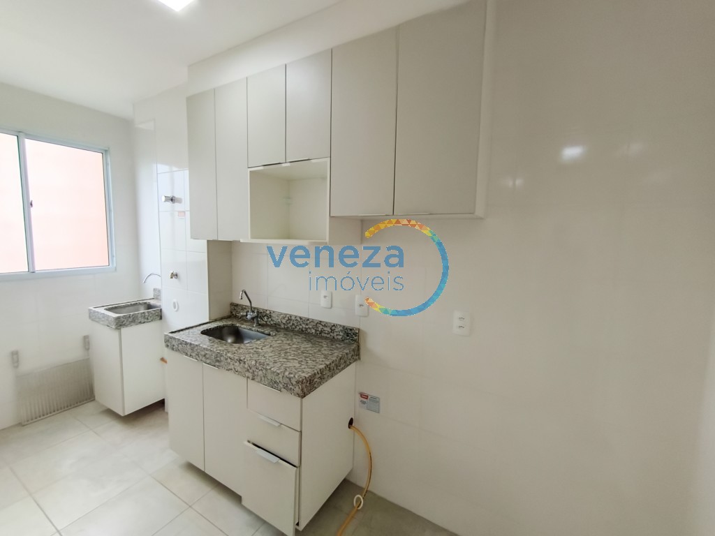 Apartamento para locação no bairro Gleba Palhano de Londrina com 45m<sup>2</sup> útil, 2 quartos, 1 vaga de garagem