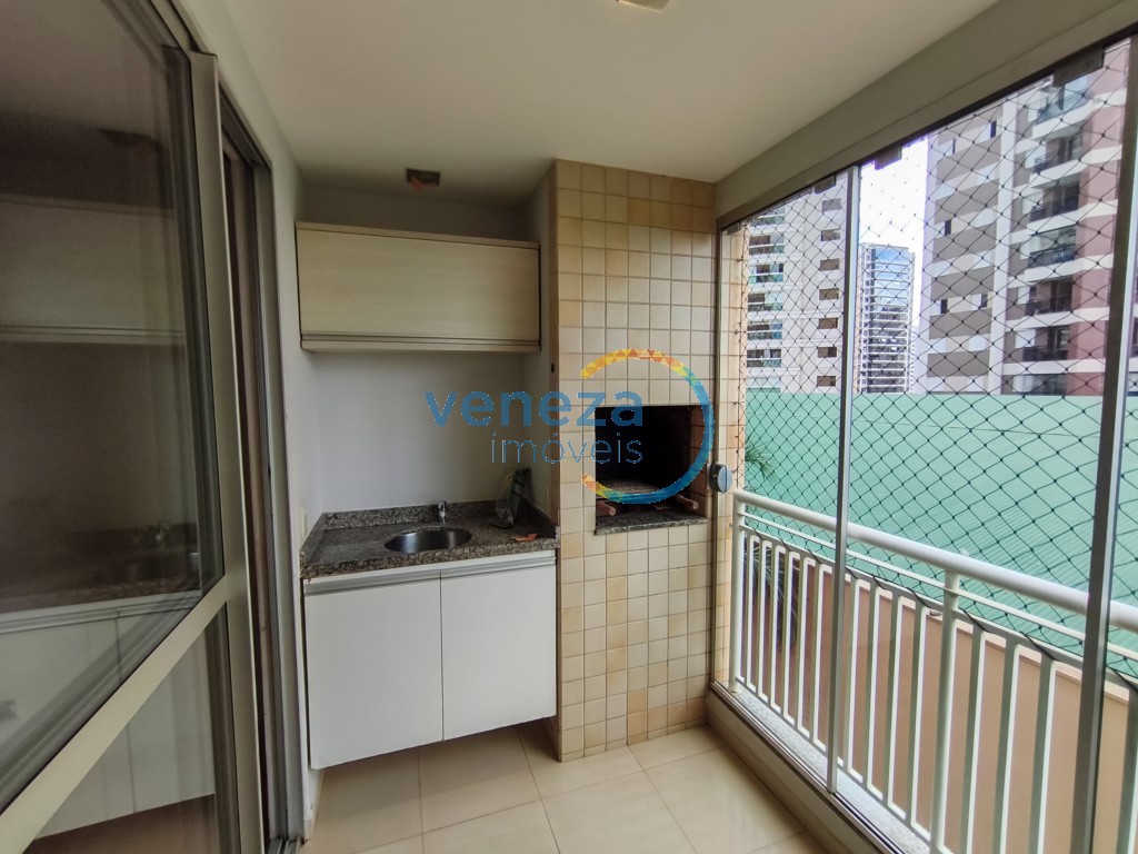 Apartamento para locação no bairro Gleba Palhano de Londrina com 69m<sup>2</sup> útil, 3 quartos, 1 vaga de garagem