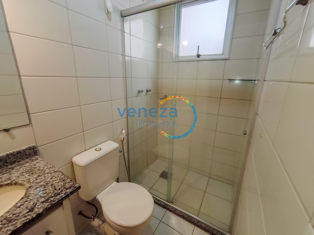 Apartamento para locação no bairro Gleba Palhano de Londrina com 69m<sup>2</sup> útil, 3 quartos, 1 vaga de garagem