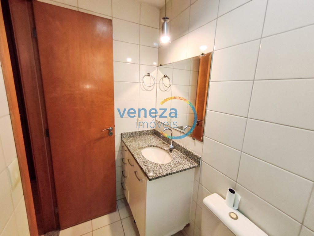 Apartamento para locação no bairro Gleba Palhano de Londrina com 69m<sup>2</sup> útil, 3 quartos, 1 vaga de garagem