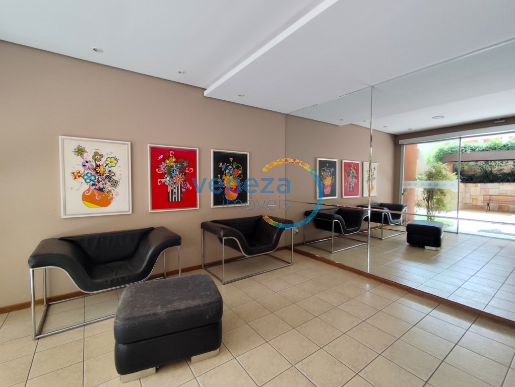 Apartamento para locação no bairro Gleba Palhano de Londrina com 69m<sup>2</sup> útil, 3 quartos, 1 vaga de garagem