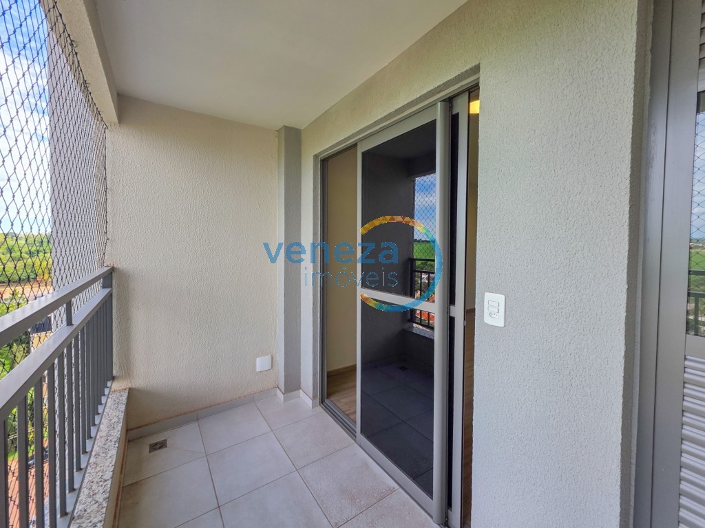 Apartamento para locação no bairro Gleba Palhano de Londrina com 51m<sup>2</sup> útil, 2 quartos, 1 vaga de garagem