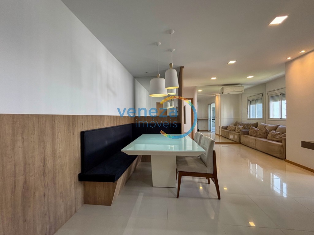 Apartamento para locacao no Gleba Palhano em Londrina com 130,32m² por R$ 5.375,00
