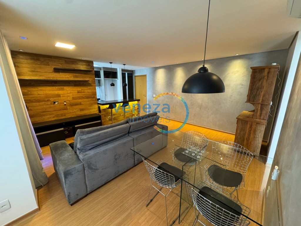 Apartamento para locação no bairro Gleba Palhano de Londrina com 77m<sup>2</sup> útil, 2 quartos, 2 vagas de garagem - Foto 4