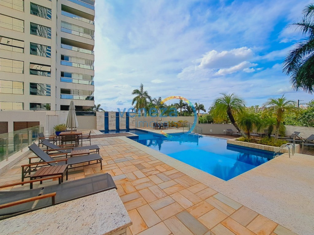 Apartamento à venda no bairro Gleba Palhano de Londrina com 186m<sup>2</sup> útil, 3 quartos, 2 vagas de garagem