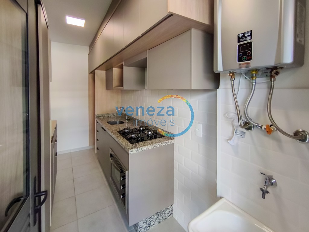 Apartamento para locação no bairro Gleba Palhano de Londrina com 51m<sup>2</sup> útil, 2 quartos, 1 vaga de garagem