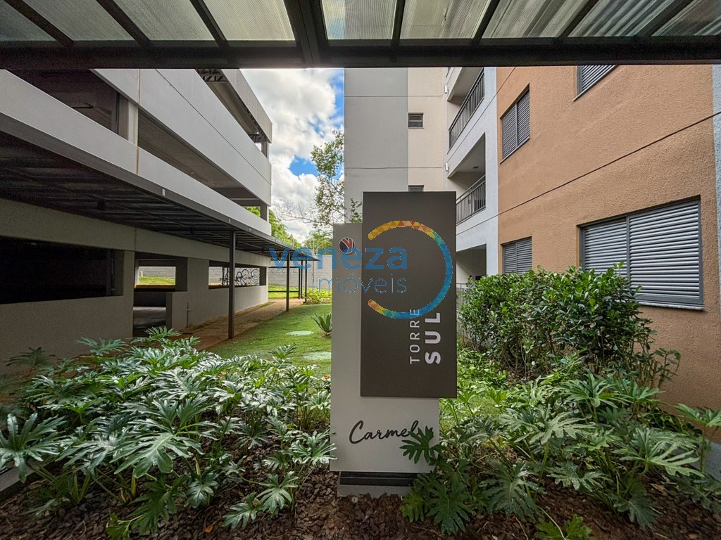 Apartamento para locação no bairro Gleba Palhano de Londrina com 51m<sup>2</sup> útil, 2 quartos, 1 vaga de garagem