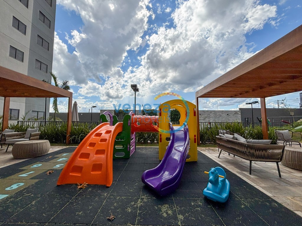 Apartamento para locação no bairro Gleba Palhano de Londrina com 51m<sup>2</sup> útil, 2 quartos, 1 vaga de garagem