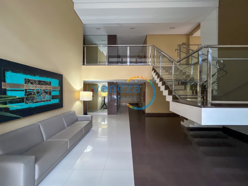 Apartamento para locação no bairro Centro de Londrina com 77.21m<sup>2</sup> útil, 3 quartos, 2 vagas de garagem