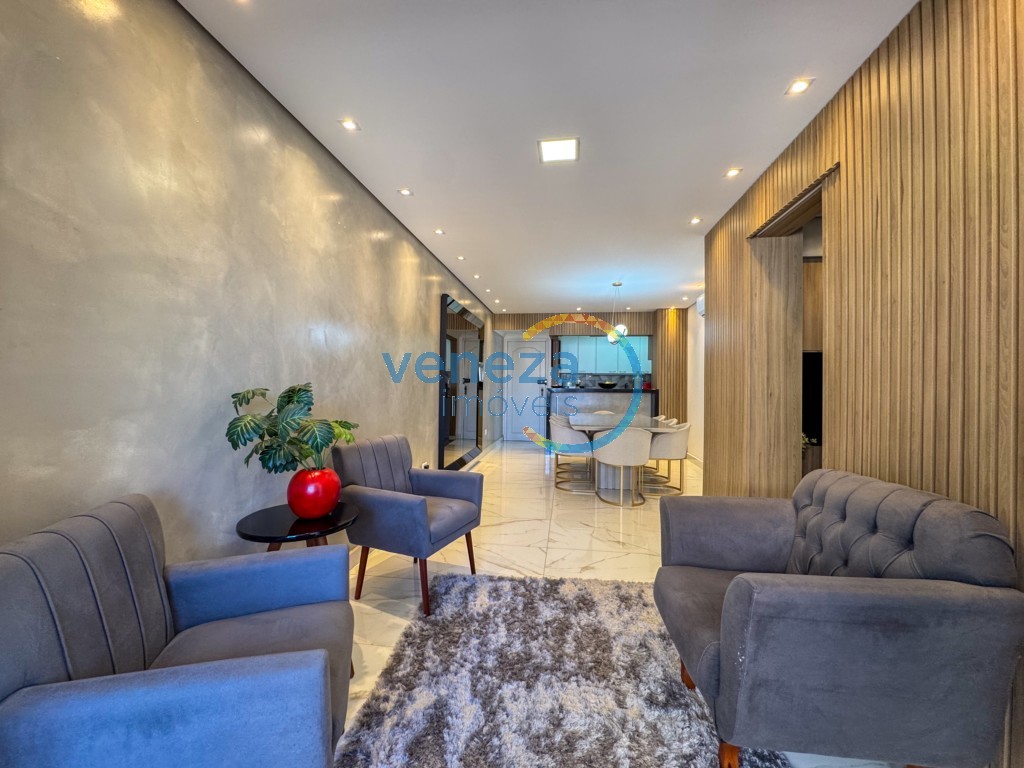 Apartamento à venda no bairro Centro de Londrina com 103.13m<sup>2</sup> útil, 3 quartos, 2 vagas de garagem