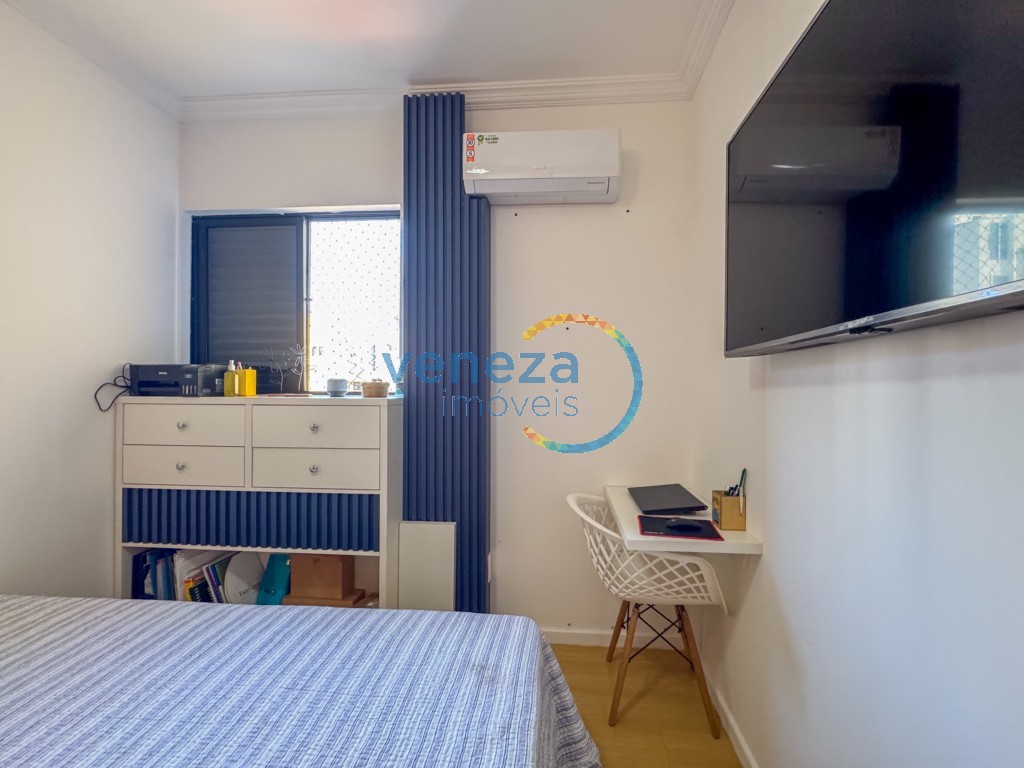 Apartamento à venda no bairro Centro de Londrina com 103.13m<sup>2</sup> útil, 3 quartos, 2 vagas de garagem