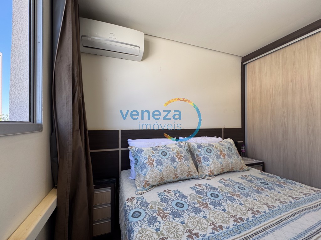 Apartamento à venda no bairro Gleba Palhano de Londrina com 46m<sup>2</sup> útil, 2 quartos, 1 vaga de garagem