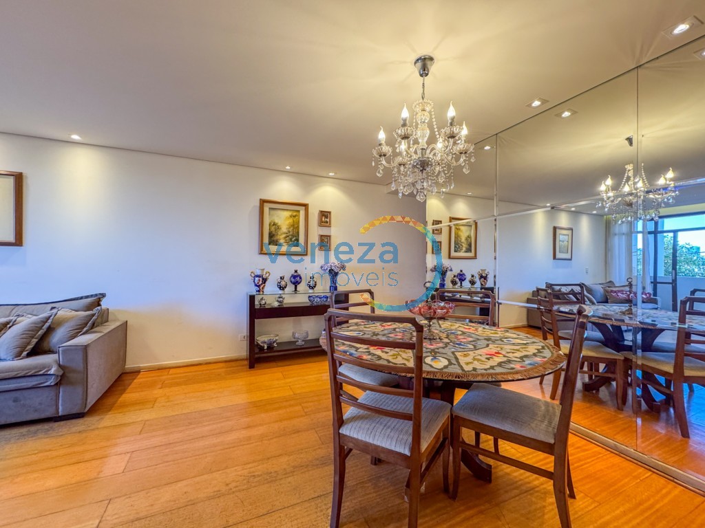 Apartamento à venda no bairro Centro de Londrina com 100m<sup>2</sup> útil, 3 quartos, 1 vaga de garagem