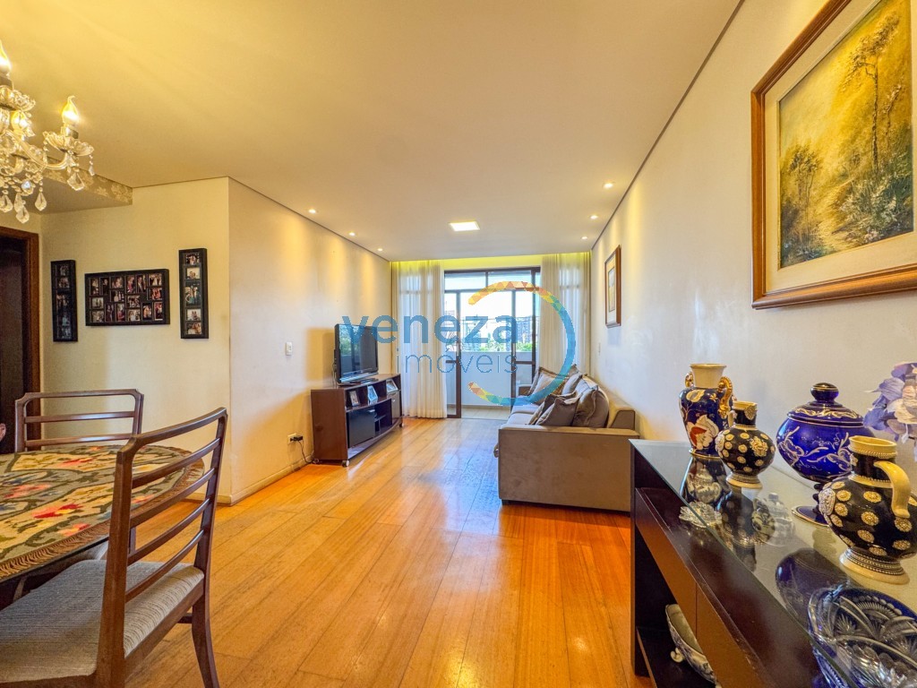 Apartamento à venda no bairro Centro de Londrina com 100m<sup>2</sup> útil, 3 quartos, 1 vaga de garagem