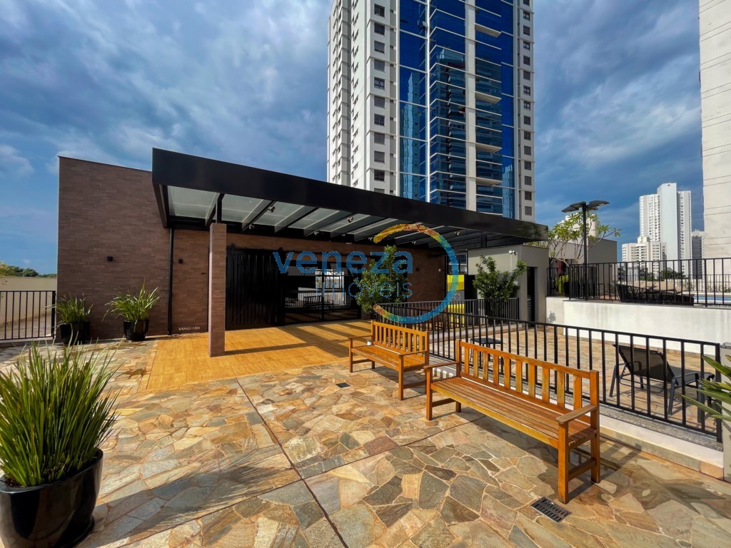 Apartamento para locação no bairro Gleba Palhano de Londrina com 81.26m<sup>2</sup> útil, 3 quartos, 2 vagas de garagem