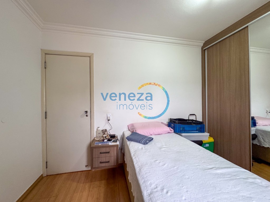 Apartamento para locação no bairro Ipiranga de Londrina com 73m<sup>2</sup> útil, 2 quartos, 1 vaga de garagem