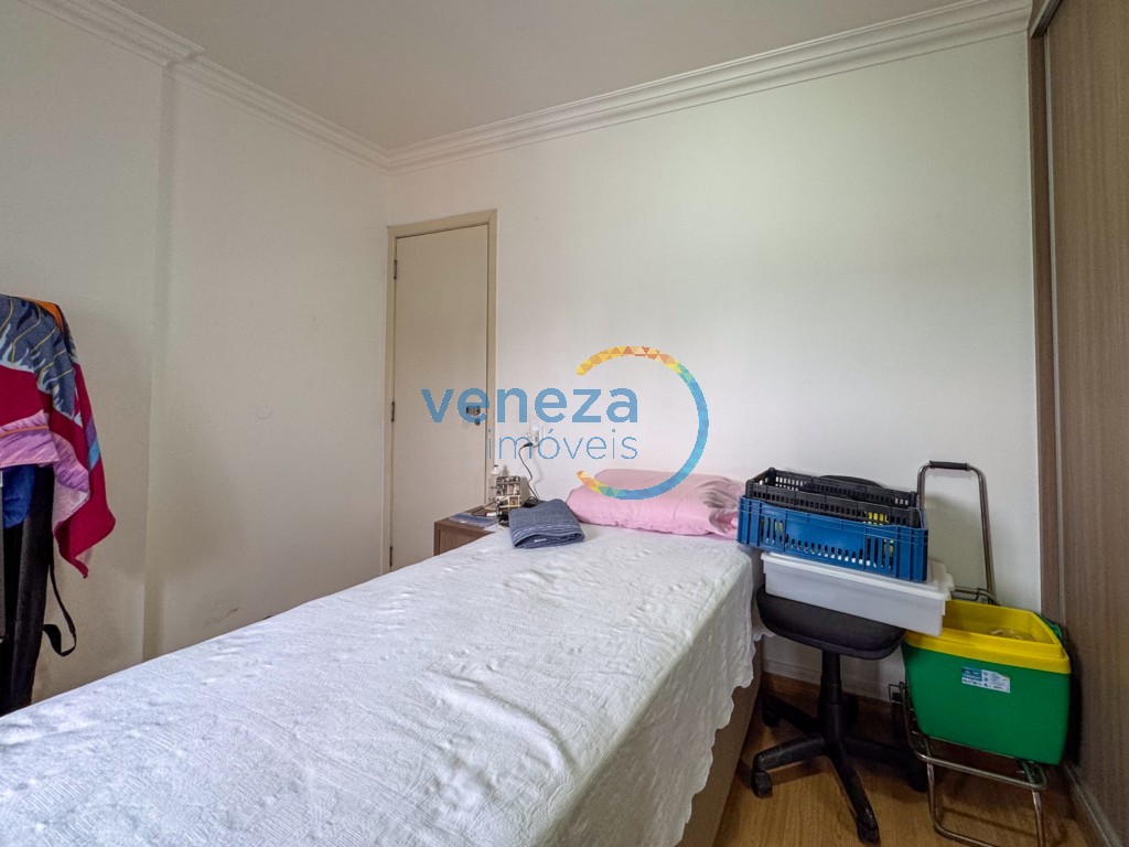 Apartamento para locação no bairro Ipiranga de Londrina com 73m<sup>2</sup> útil, 2 quartos, 1 vaga de garagem