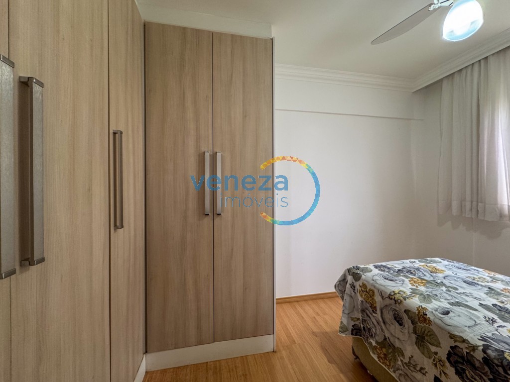 Apartamento para locação no bairro Ipiranga de Londrina com 73m<sup>2</sup> útil, 2 quartos, 1 vaga de garagem