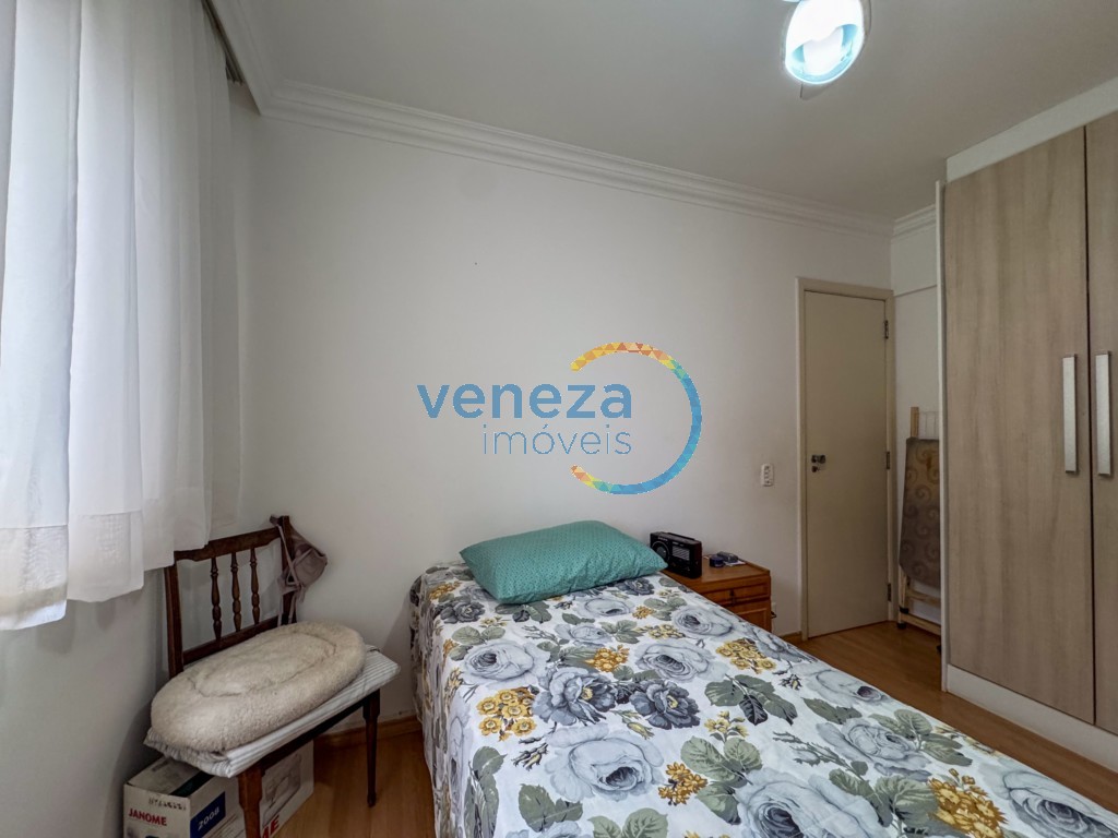 Apartamento para locação no bairro Ipiranga de Londrina com 73m<sup>2</sup> útil, 2 quartos, 1 vaga de garagem