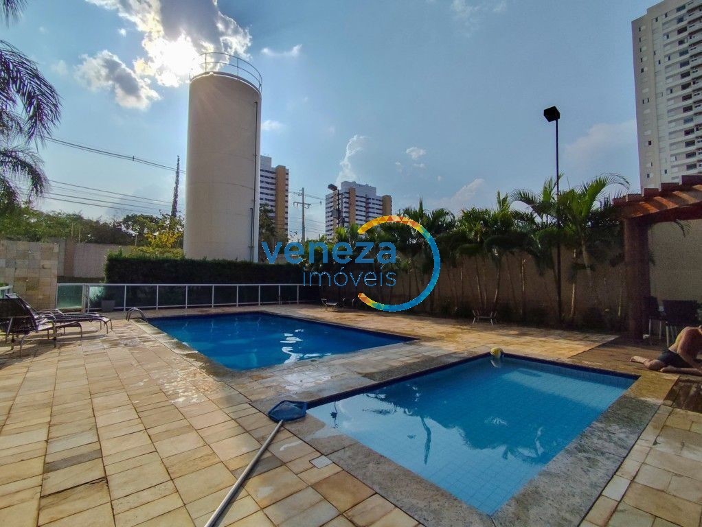 Apartamento para locação no bairro Gleba Palhano de Londrina com 47m<sup>2</sup> útil, 2 quartos, 1 vaga de garagem