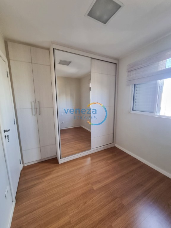 Apartamento para locação no bairro Gleba Palhano de Londrina com 76.68m<sup>2</sup> útil, 3 quartos, 1 vaga de garagem