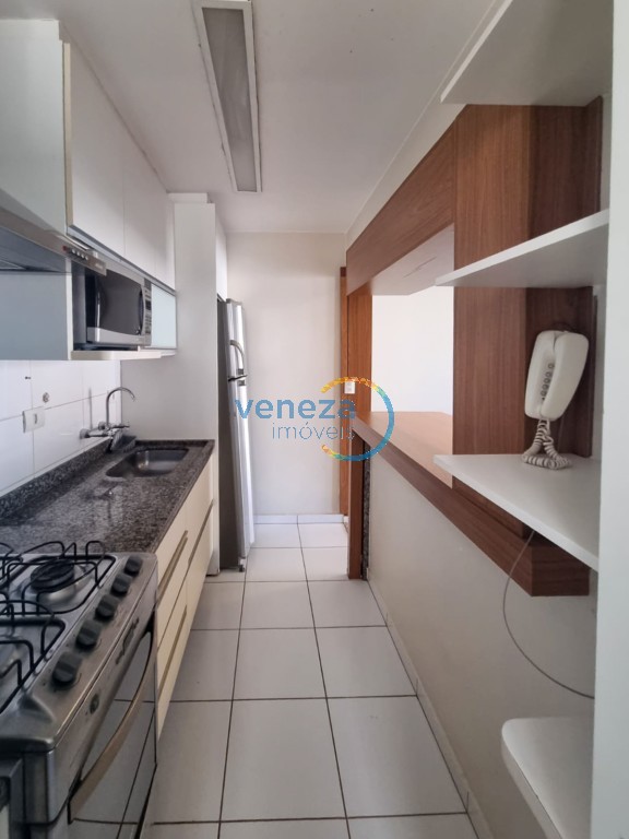 Apartamento para locação no bairro Gleba Palhano de Londrina com 76.68m<sup>2</sup> útil, 3 quartos, 1 vaga de garagem