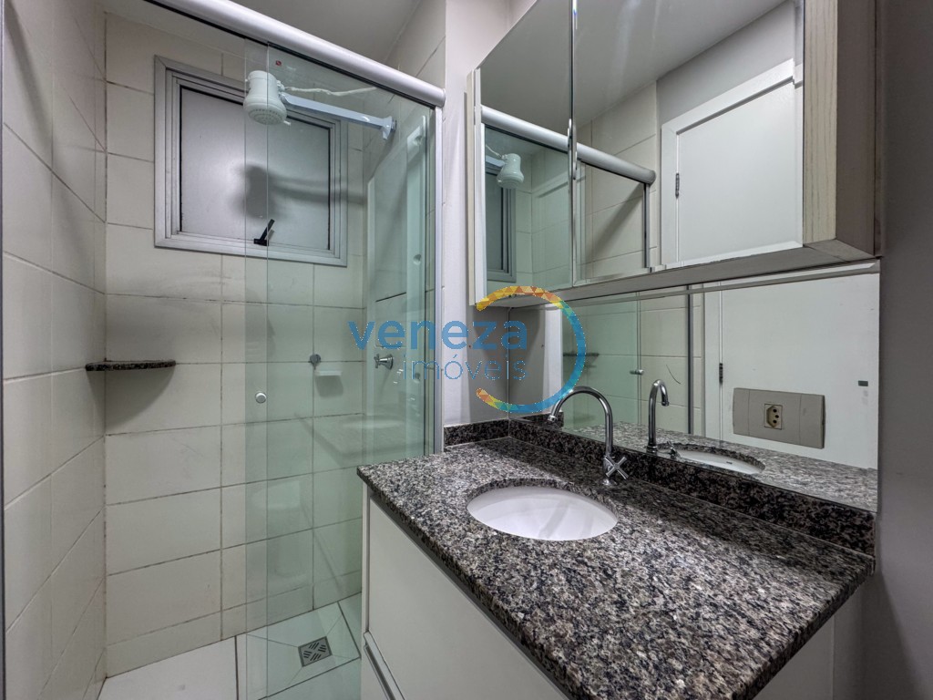 Apartamento para locação no bairro Jose Lazaro Gouvea de Londrina com 69.89m<sup>2</sup> útil, 3 quartos, 1 vaga de garagem