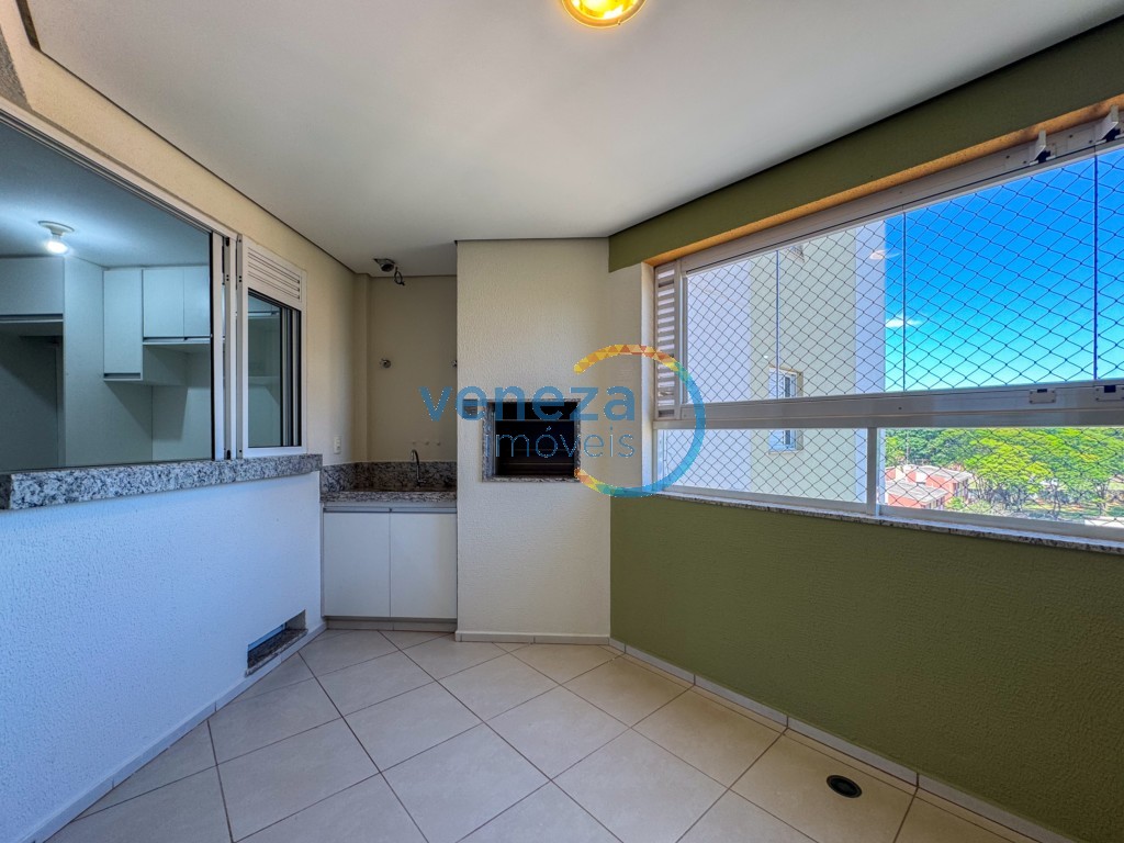 Apartamento para locação no bairro Gleba Palhano de Londrina com 78.73m<sup>2</sup> útil, 3 quartos, 2 vagas de garagem