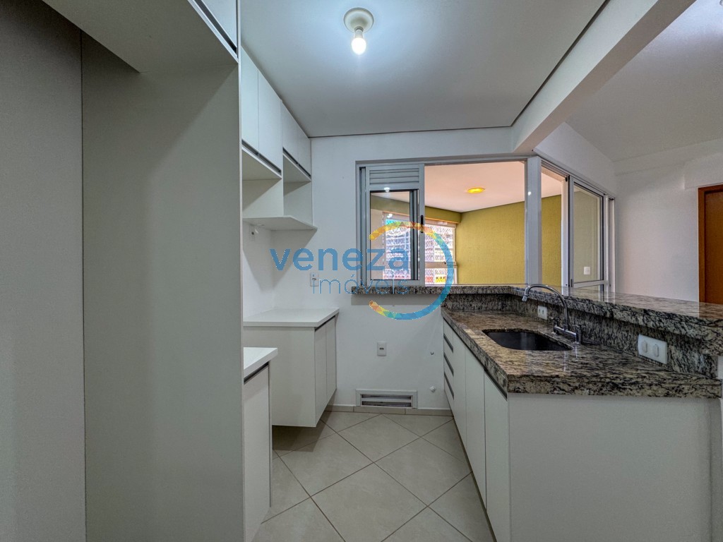 Apartamento para locação no bairro Gleba Palhano de Londrina com 78.73m<sup>2</sup> útil, 3 quartos, 2 vagas de garagem