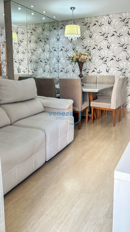 Apartamento à venda no bairro Gleba Palhano de Londrina com 64.67m<sup>2</sup> útil, 3 quartos, 1 vaga de garagem