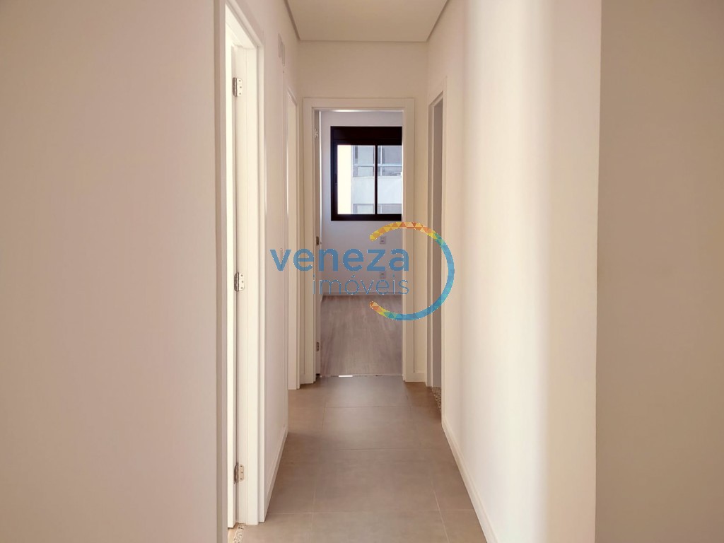 Apartamento para locação no bairro Gleba Palhano de Londrina com 104m<sup>2</sup> útil, 3 quartos, 2 vagas de garagem
