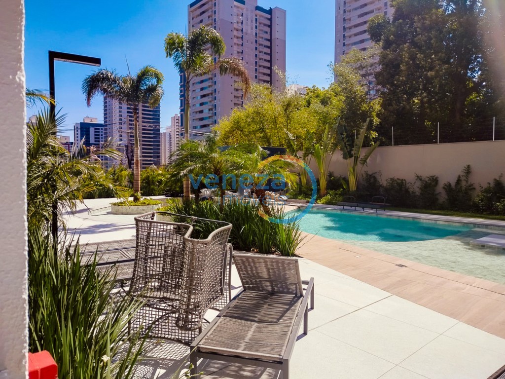 Apartamento para locação no bairro Gleba Palhano de Londrina com 104m<sup>2</sup> útil, 3 quartos, 2 vagas de garagem