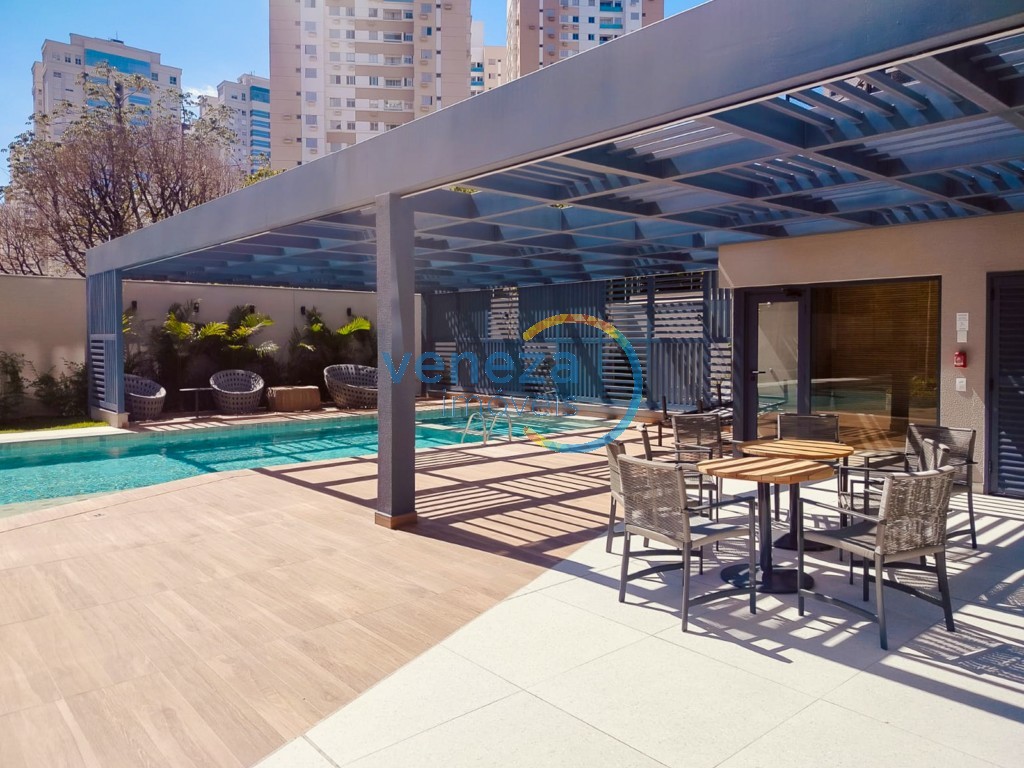 Apartamento para locação no bairro Gleba Palhano de Londrina com 104m<sup>2</sup> útil, 3 quartos, 2 vagas de garagem