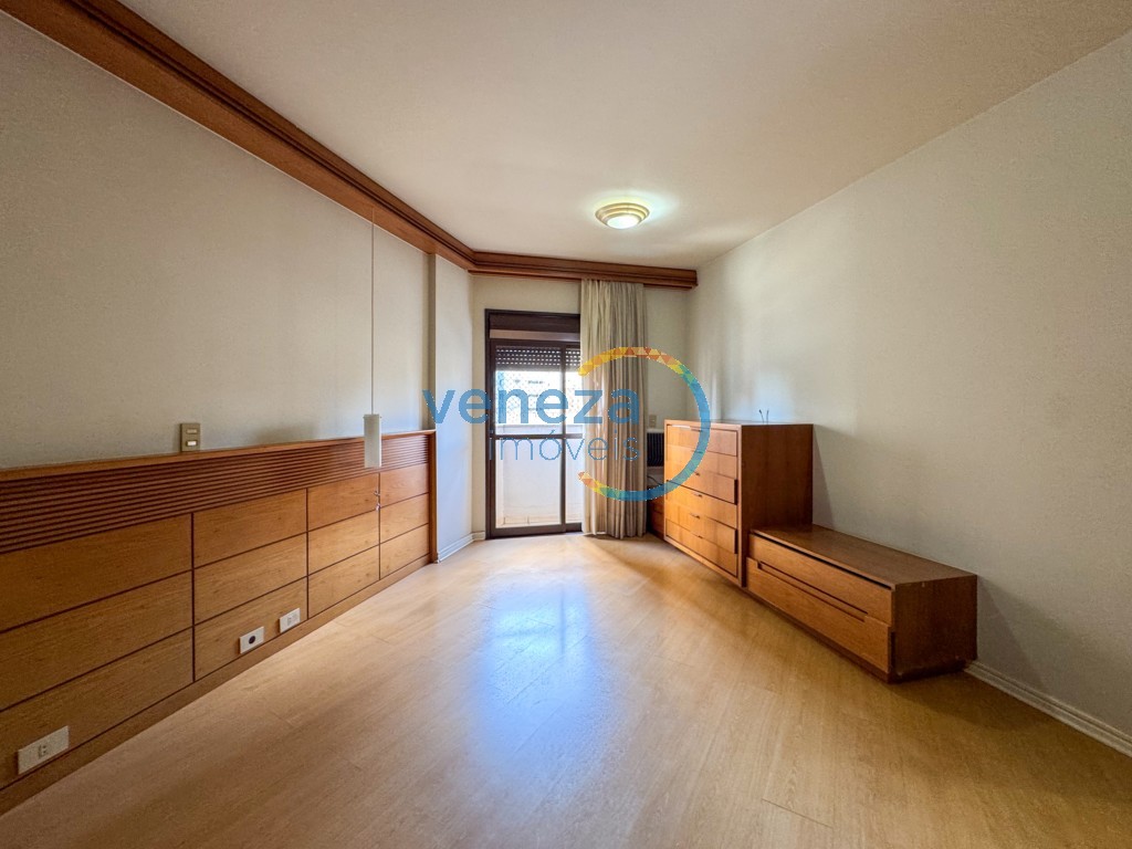 Apartamento para locação no bairro Centro de Londrina com 187m<sup>2</sup> útil, 4 quartos, 2 vagas de garagem