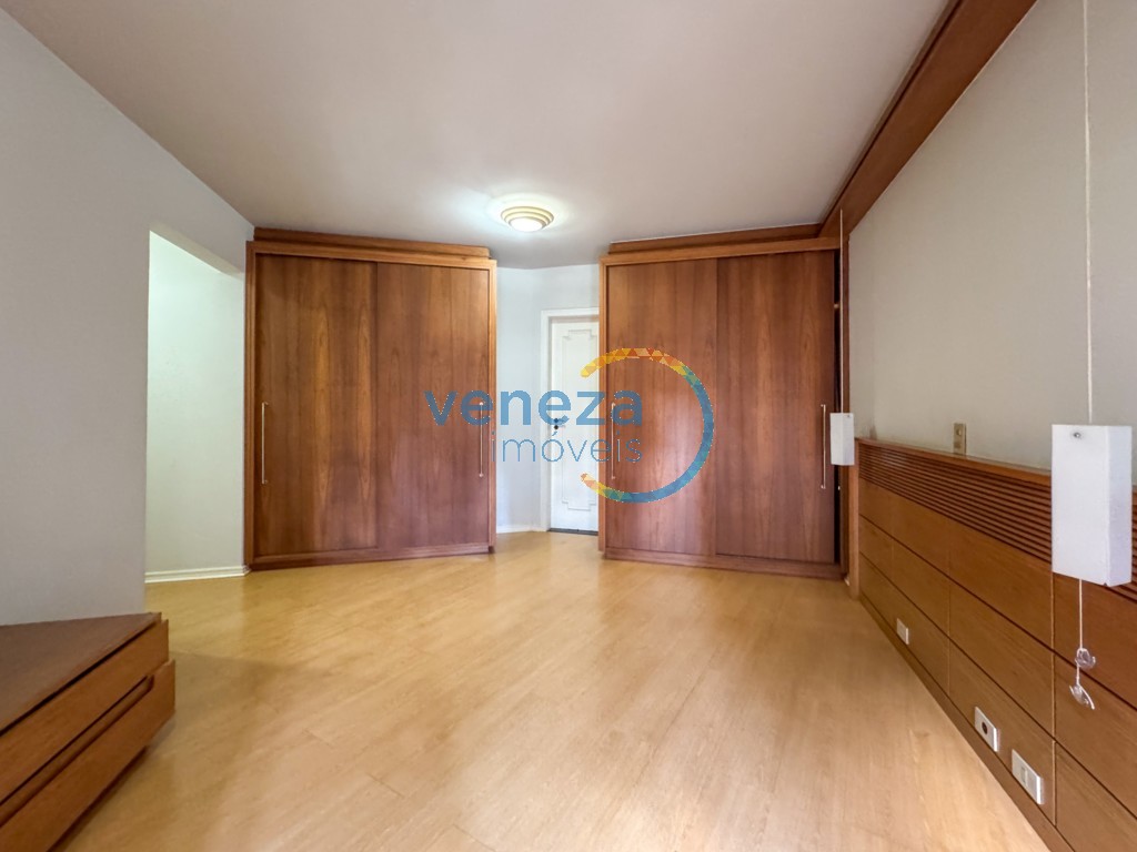 Apartamento para locação no bairro Centro de Londrina com 187m<sup>2</sup> útil, 4 quartos, 2 vagas de garagem