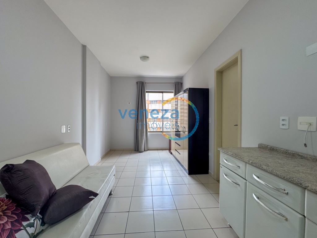 Apartamento para locação no bairro Centro de Londrina com 29.04m<sup>2</sup> útil, 1 quarto