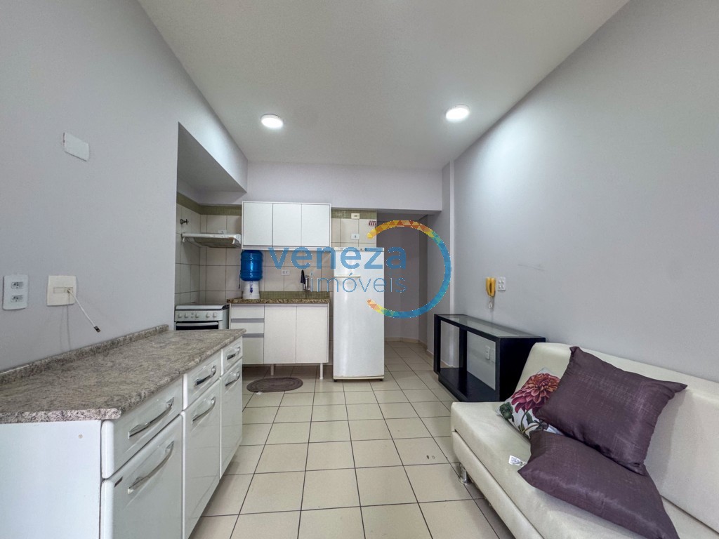 Apartamento para locação no bairro Centro de Londrina com 29.04m<sup>2</sup> útil, 1 quarto
