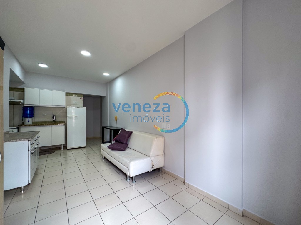 Apartamento para locação no bairro Centro de Londrina com 29.04m<sup>2</sup> útil, 1 quarto