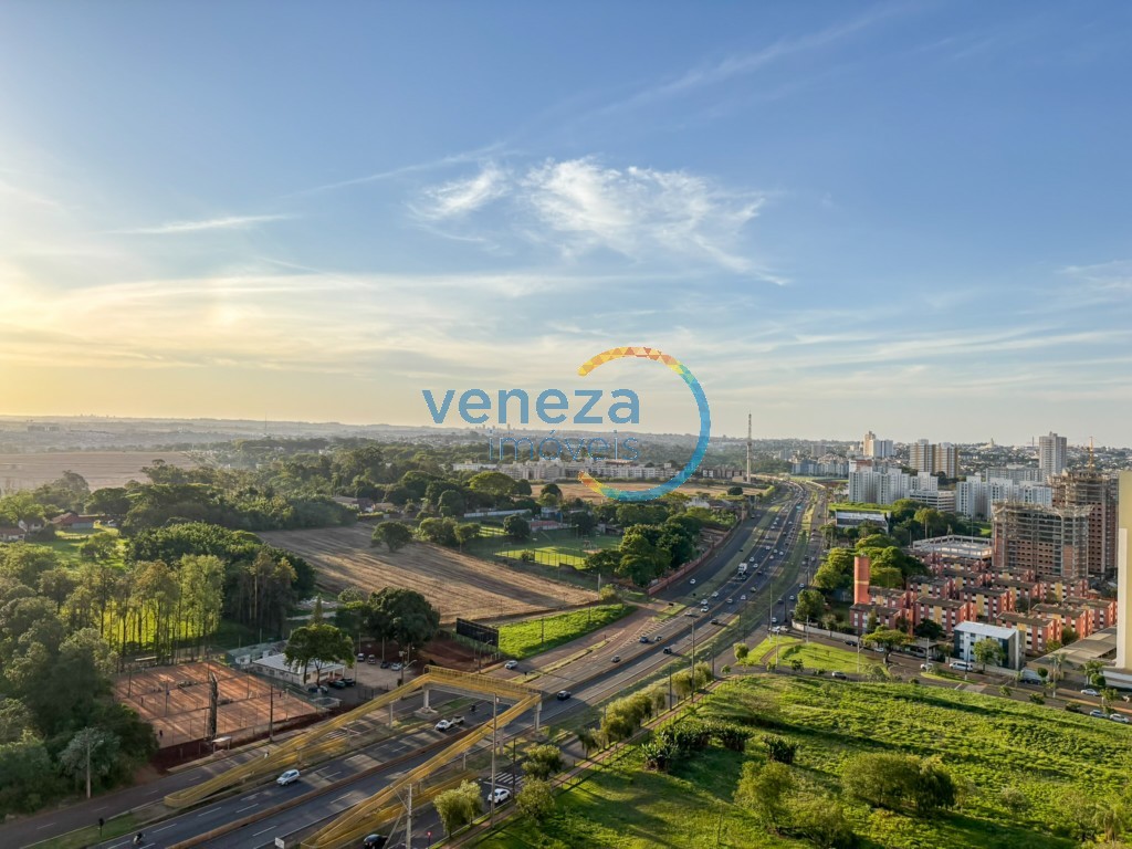 Apartamento à venda no bairro Gleba Palhano de Londrina com 87m<sup>2</sup> útil, 2 quartos, 2 vagas de garagem