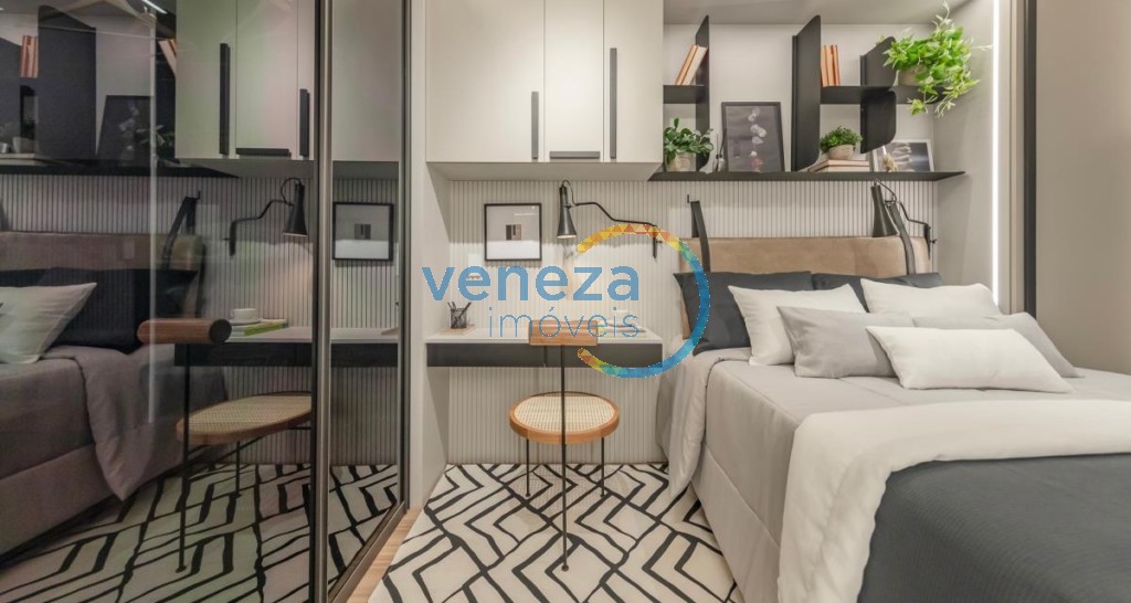 Apartamento à venda no bairro Vale dos Tucanos de Londrina com 51m<sup>2</sup> útil, 2 quartos, 1 vaga de garagem