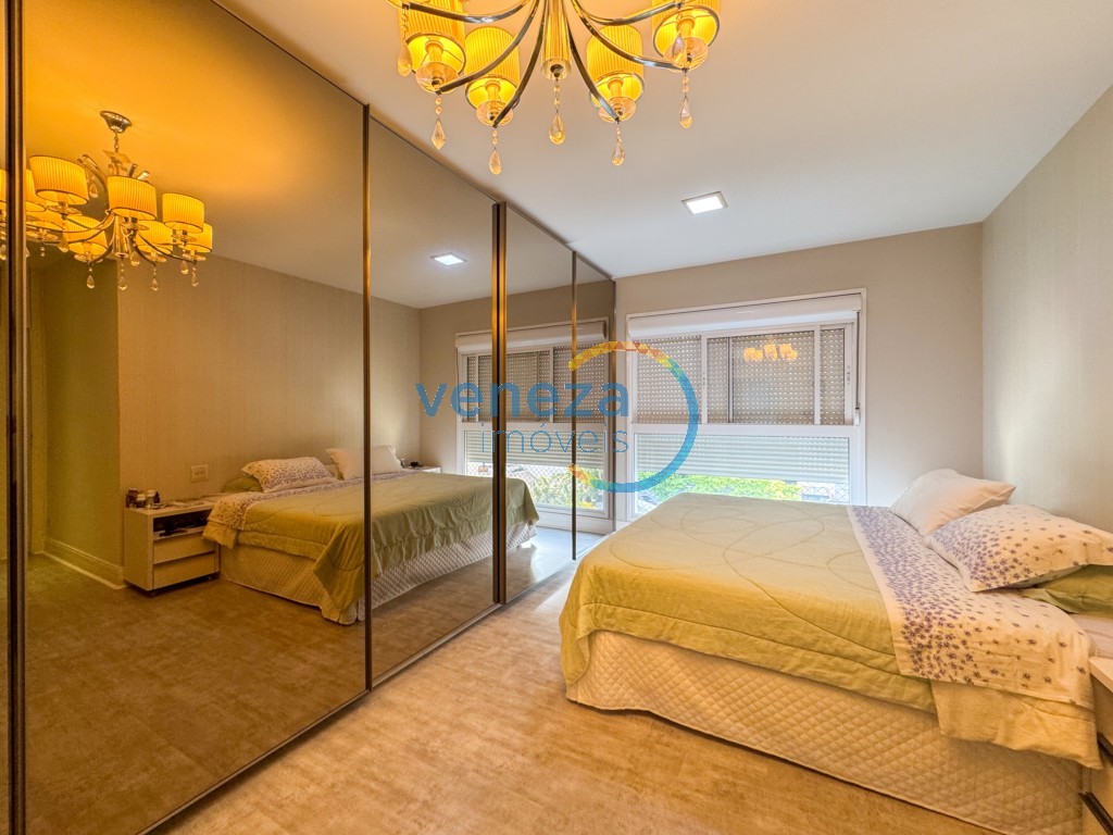 Apartamento à venda no bairro Gleba Palhano de Londrina com 182.49m<sup>2</sup> útil, 4 quartos, 3 vagas de garagem