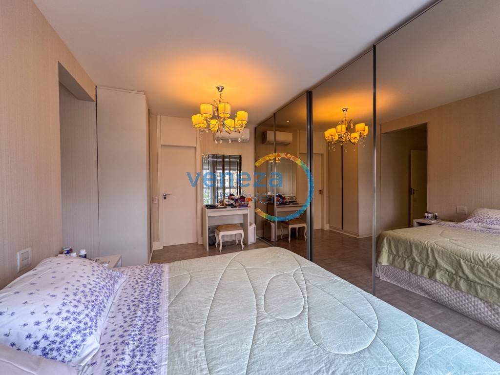 Apartamento à venda no bairro Gleba Palhano de Londrina com 182.49m<sup>2</sup> útil, 4 quartos, 3 vagas de garagem