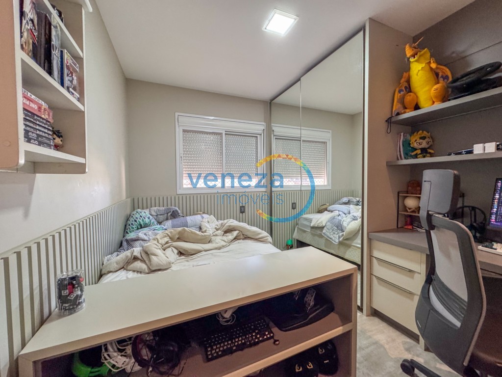 Apartamento à venda no bairro Gleba Palhano de Londrina com 182.49m<sup>2</sup> útil, 4 quartos, 3 vagas de garagem