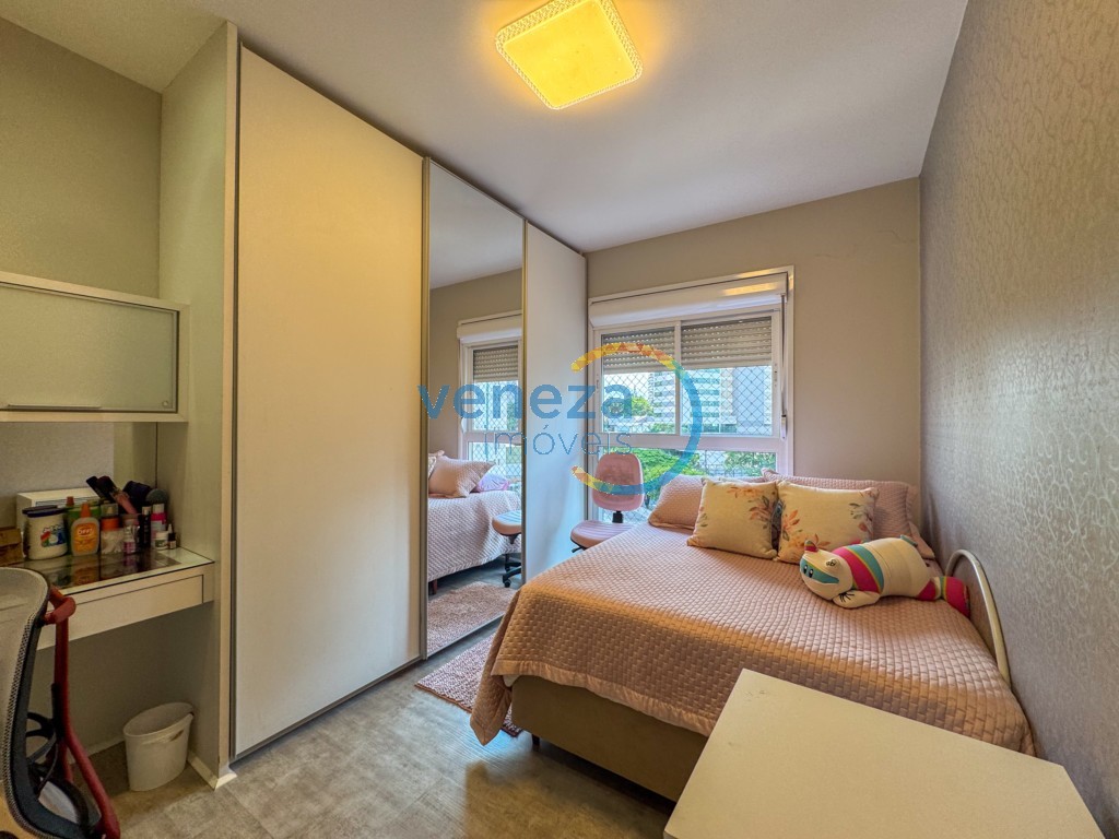 Apartamento à venda no bairro Gleba Palhano de Londrina com 182.49m<sup>2</sup> útil, 4 quartos, 3 vagas de garagem