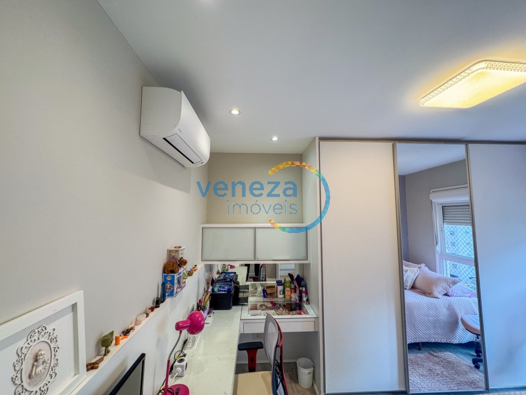 Apartamento à venda no bairro Gleba Palhano de Londrina com 182.49m<sup>2</sup> útil, 4 quartos, 3 vagas de garagem