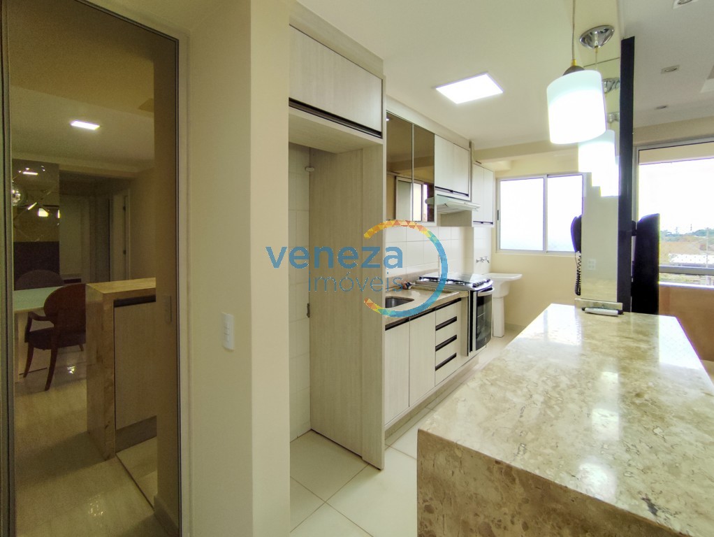 Apartamento para locação no bairro Jose Lazaro Gouvea de Londrina com 69.89m<sup>2</sup> útil, 3 quartos, 1 vaga de garagem