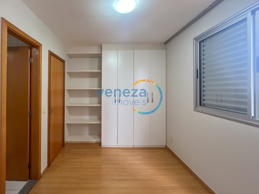 Apartamento para locação no bairro Gleba Palhano de Londrina com 69.72m<sup>2</sup> útil, 3 quartos, 2 vagas de garagem