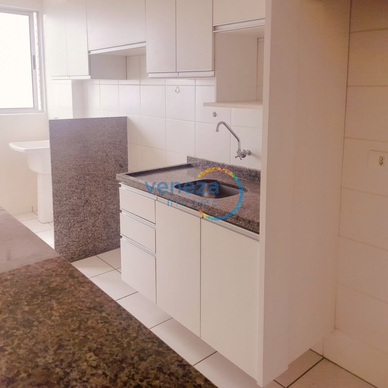 Apartamento para locação no bairro Jose Lazaro Gouvea de Londrina com 69.89m<sup>2</sup> útil, 3 quartos, 1 vaga de garagem