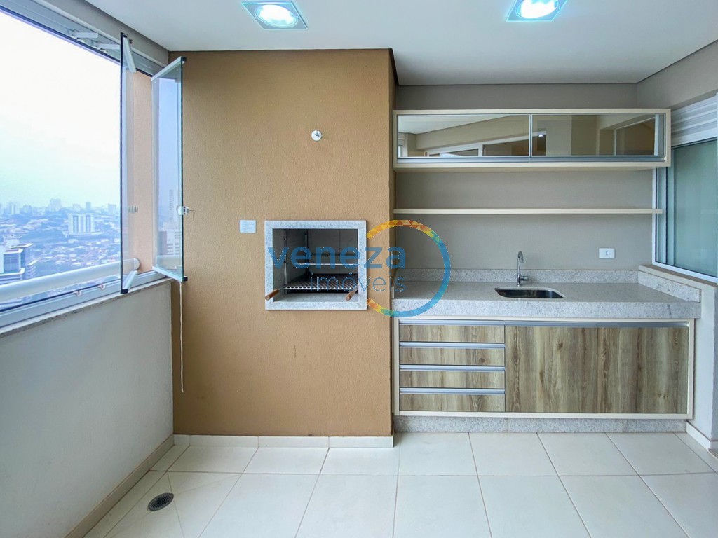 Apartamento à venda no bairro Gleba Palhano de Londrina com 81.1m<sup>2</sup> útil, 3 quartos, 2 vagas de garagem