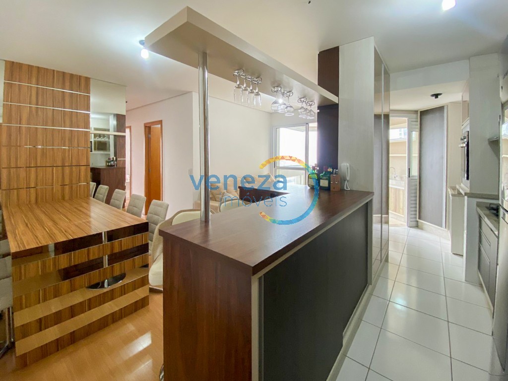 Apartamento à venda no bairro Gleba Palhano de Londrina com 81.1m<sup>2</sup> útil, 3 quartos, 2 vagas de garagem